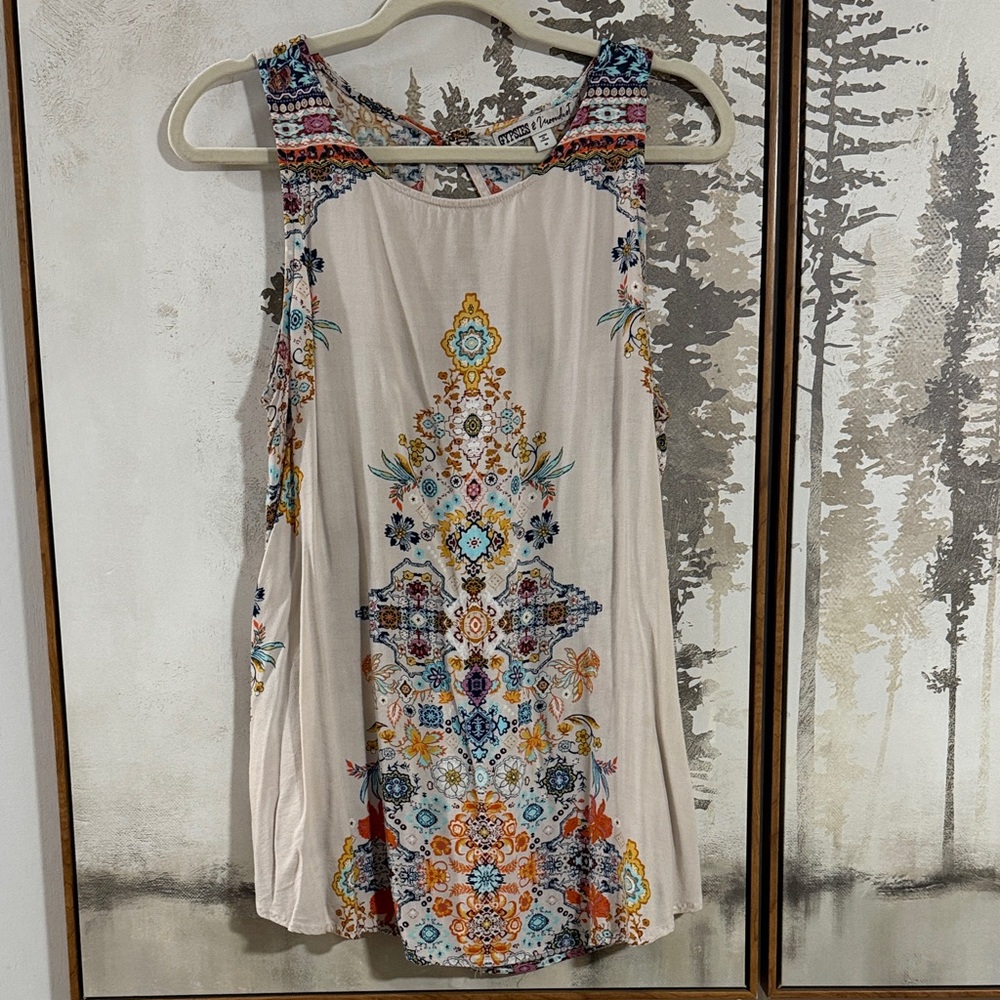 Gypsies & Moondust Multicolor Boho Tank Top